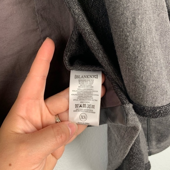 Blank NYC Draped Motto‎ Style Jacket Gray XS - Picture 6 of 8